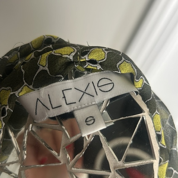 ALEXIS Margeaux Silk Maxi Green Floral Dress S - Picture 3 of 8